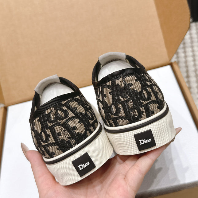 DIOR 26S SALTWIND SNEAKER IN BROWN BLACK FABRIC