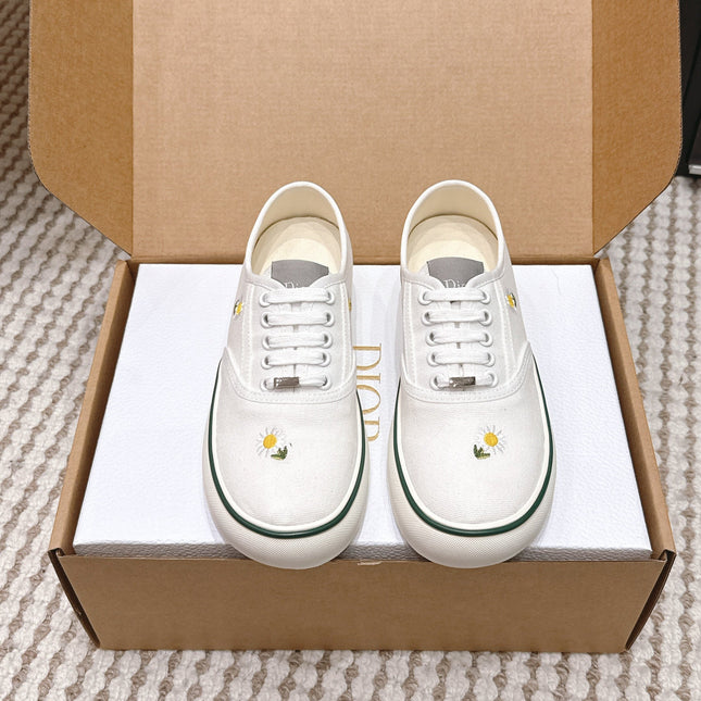 DIOR 26S SALTWIND SNEAKER IN WHITE FABRIC STYLE 4