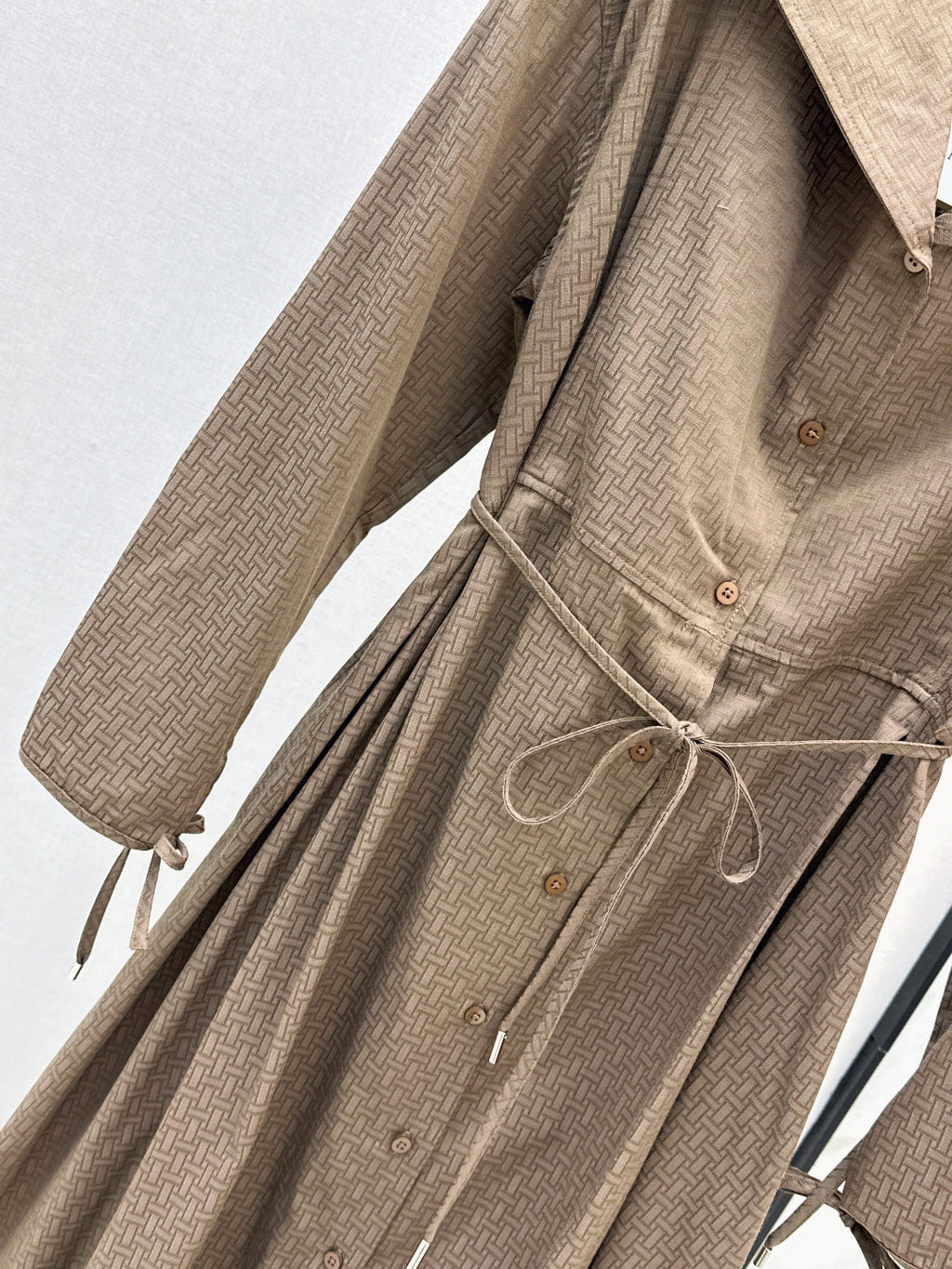HERMES 26S LONG COAT DRESS 518