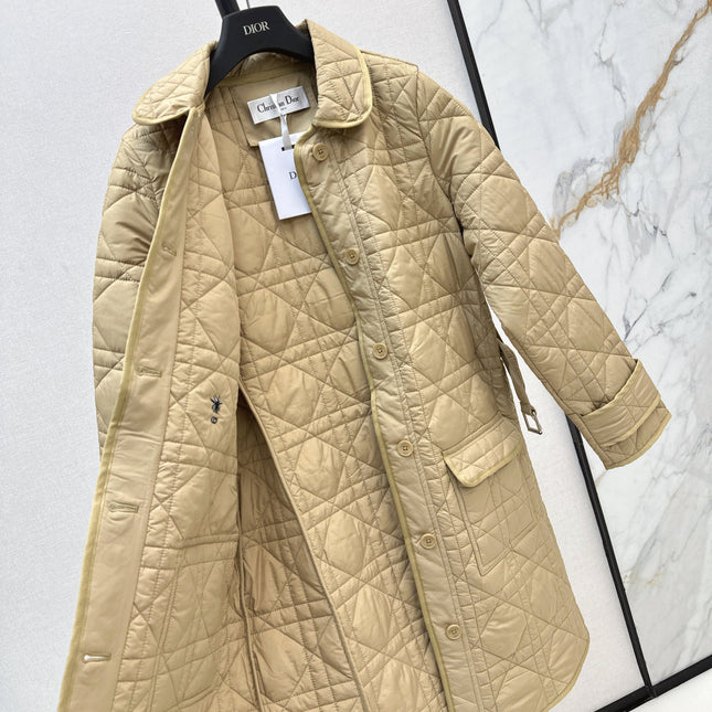 DIOR 25S LONG STAND COLLAR COAT 531