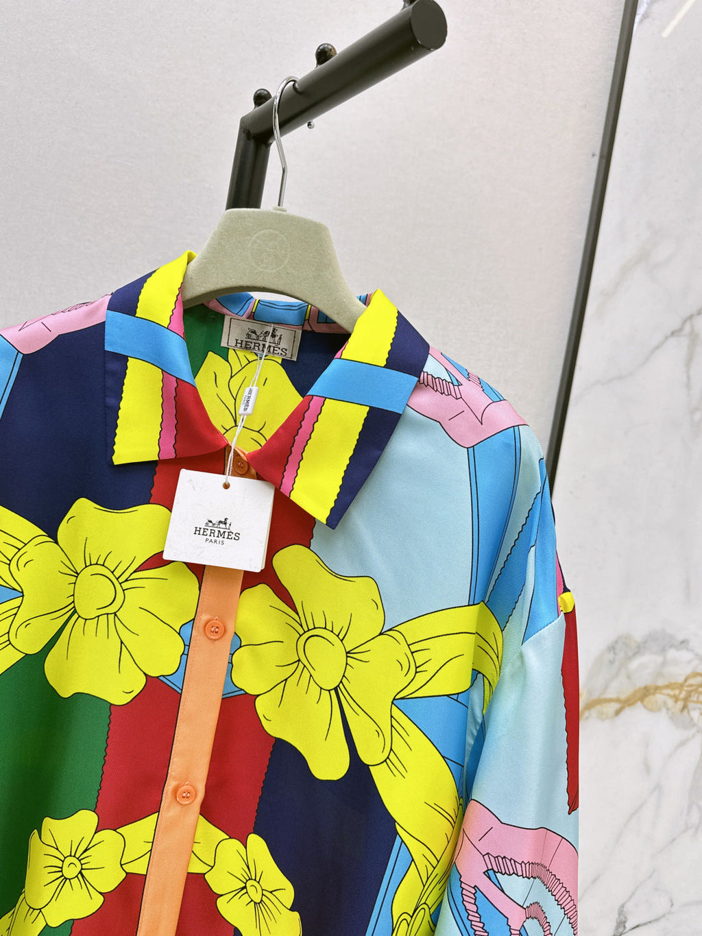 HERMES 25S SILK SHIRT 330