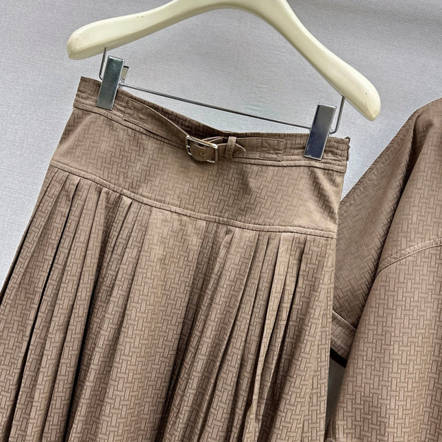 HERMES 26S SHIRT AND SKIRT SET 523
