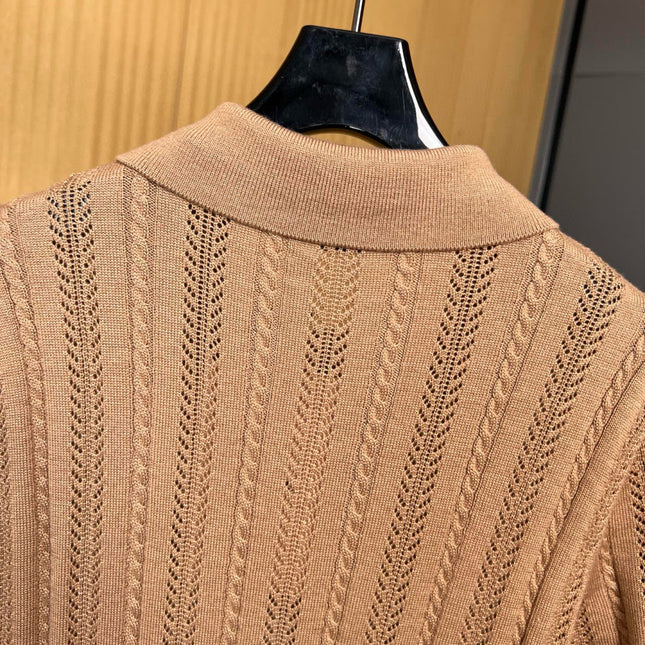 MIUMIU KNITTED POLO SHIRT STYLE 246