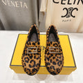FENDI 25S LOAFERS IN LEOPARD PRINT CALFSKIN HAIR LEATHER