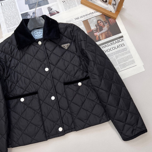 PRADA 25S LIGHTWEIGHT COTTON COLLARED JACKET 365