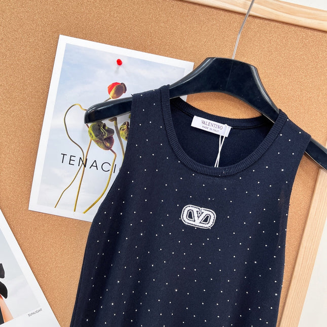 VALENTINO 26S EMBELLISHED SLEEVELESS SWEATER STYLE 87