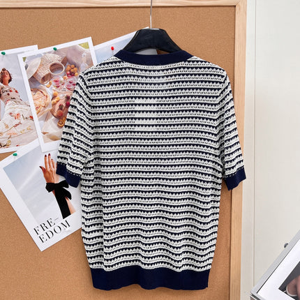 CELINE 26S SHORT-SLEEVE KNIT TOP STYLE 271