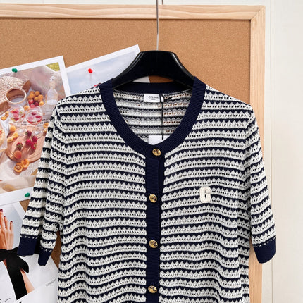 CELINE 26S SHORT-SLEEVE KNIT TOP STYLE 271