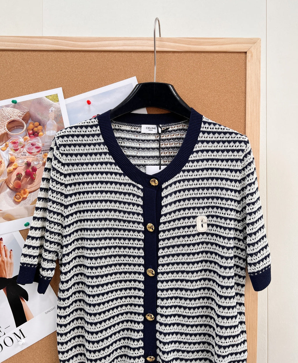 CELINE 26S SHORT-SLEEVE KNIT TOP STYLE 271