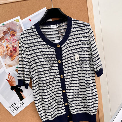 CELINE 26S SHORT-SLEEVE KNIT TOP STYLE 271