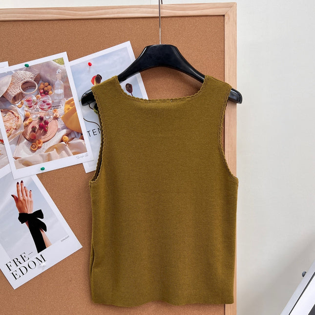 MIUMIU 26S SQUARE-NECK SWEATER STYLE 1108