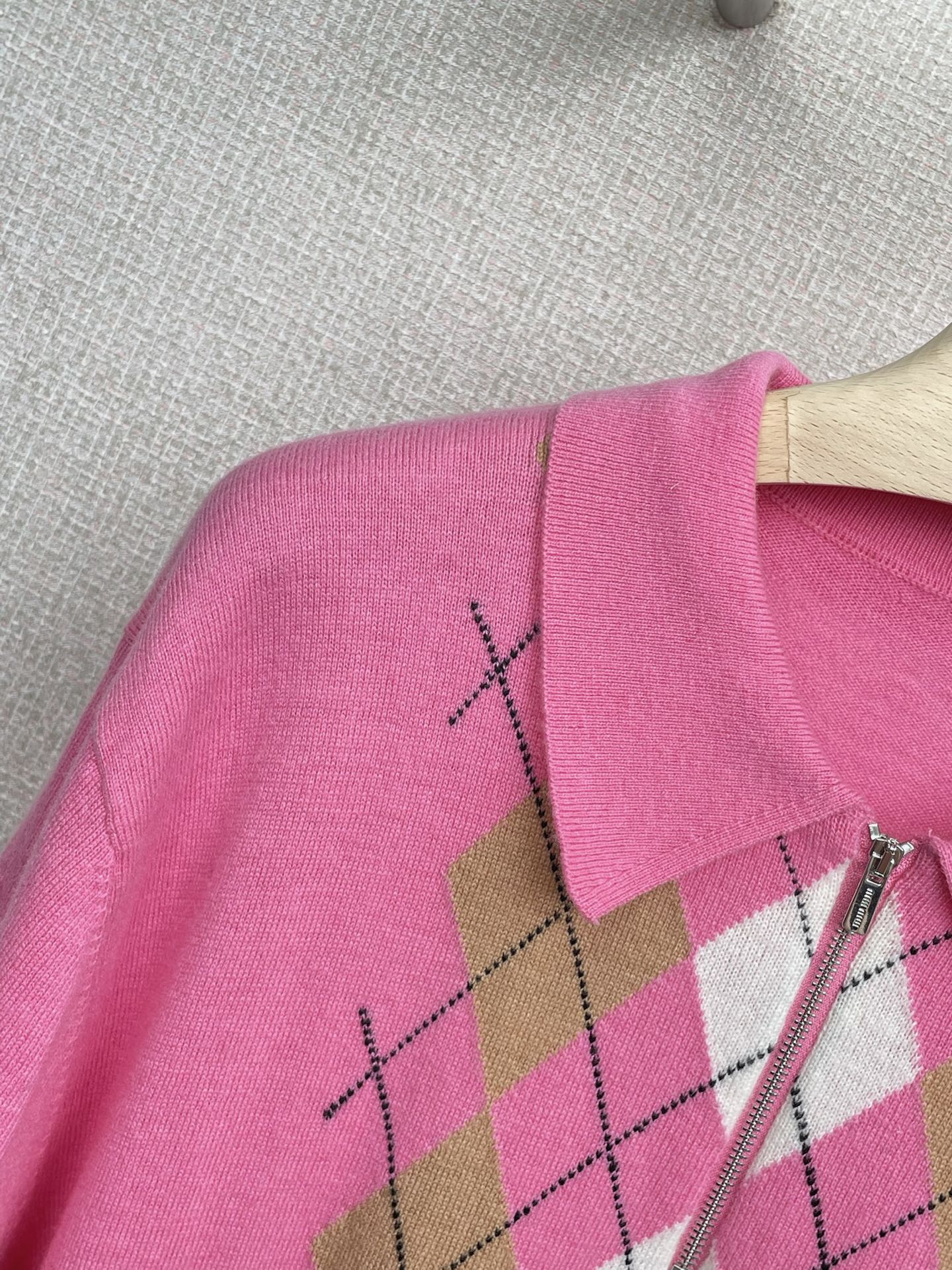 MIUMIU KNIT POLO SHIRT STYLE 63