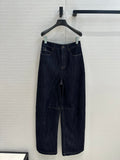 Loewe 25 Sickle Jeans Dark Blue Denim Cotton