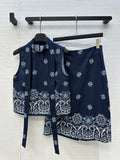 MIUMIU SLEEVELESS TOP AND SKIRT SET 264444