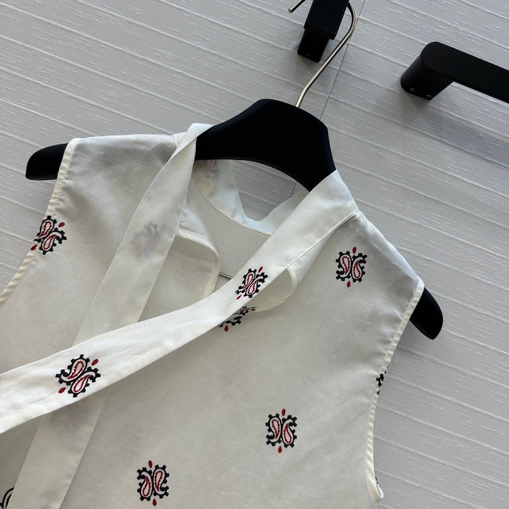MIUMIU SLEEVELESS TOP AND SKIRT SET 264447
