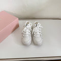 SNEAKERS SIMPLE DESIGN IN WHITE SHEEPSKIN