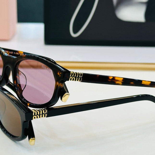 MIU SUNGLASSES IN RECTANGULAR ACETATE 646116