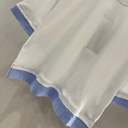GUCCI SHORT-SLEEVE T-SHIRT WITH TRIM DETAIL 274640
