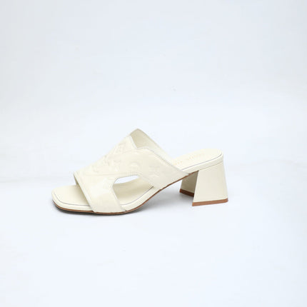 LV 26S HIGH-HEELED SANDALS 55 MM IN CREAM WHITE SHINY CALFSKIN