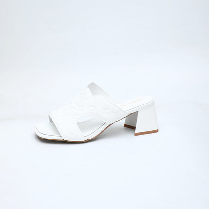 LV 26S HIGH-HEELED SANDALS 55 MM IN WHITE CALFSKIN