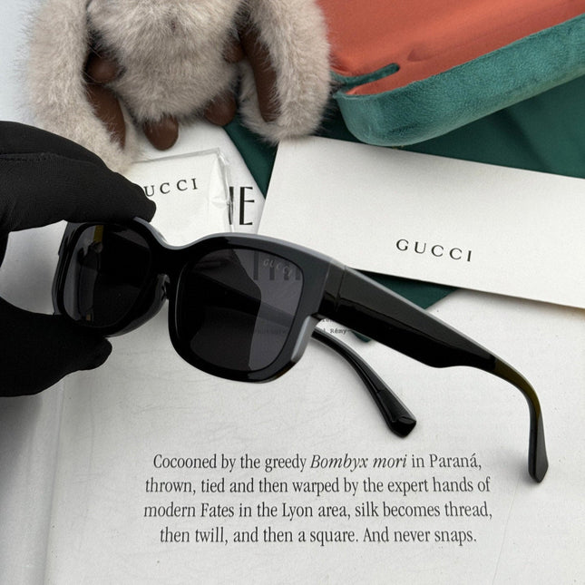 RECTANGULAR FRAME SUNGLASSES G0110 IN ACETATE