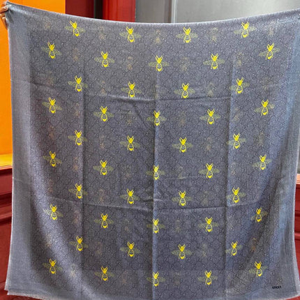 GUCCI 25S SCARF 200 IN CASHMERE SILK 692966