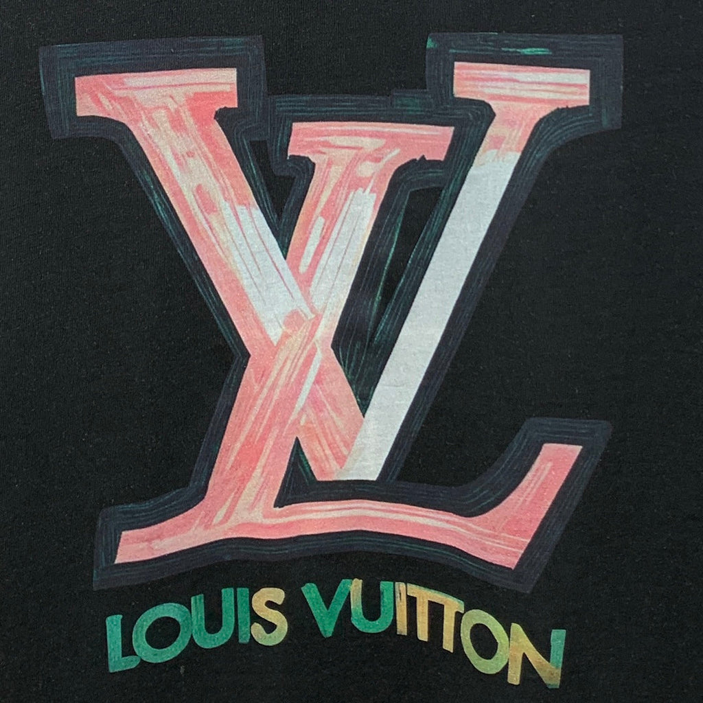 LV T-SHIRT IN BLACK PURE COTTON 238887