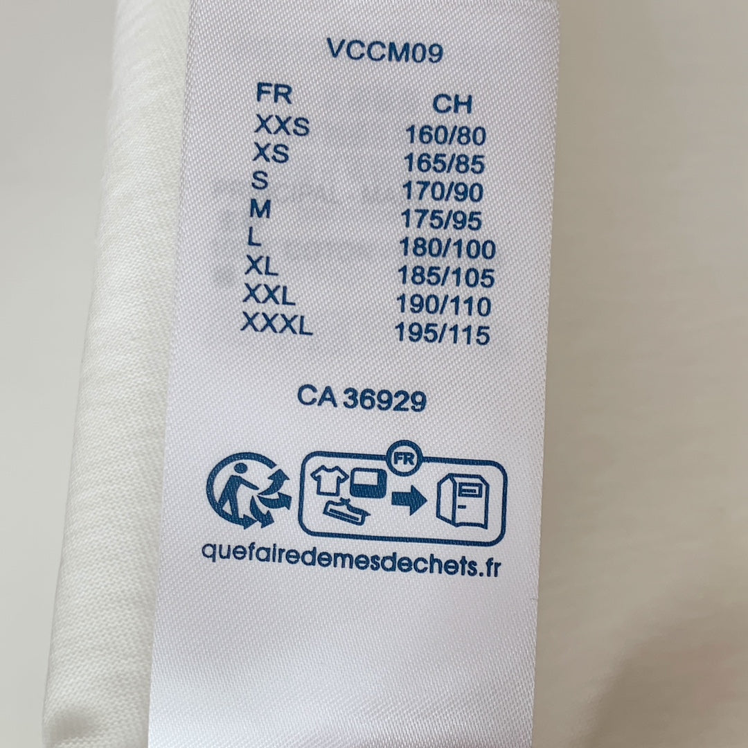 LV T-SHIRT IN WHITE PURE COTTON EMBROIDERED LOGO 238888