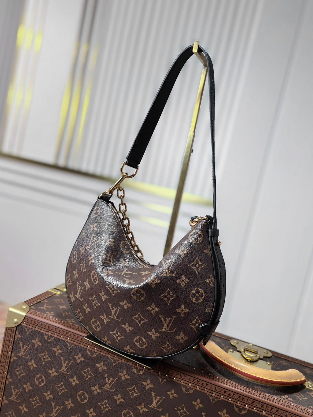 COOKIE BB 28.5 IN BROWN MONOGRAM CANVAS