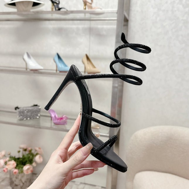 FLORIANE SANDAL 75 MM IN BLACK