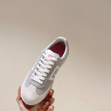 BALMAIN 26S SNEAKERS IN LIGHT BEIGE AND SOFT TAUPE SUEDE