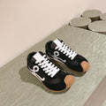 LW FLOW RUNNER TRAINERS IN BLACK SUEDE AND MESH