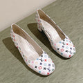 SWING HIGH PUMP 55 MM IN WHITE MONOGRAM CALFSKIN