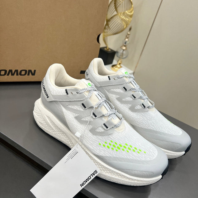 ALO 25S SALOMON ODYSSEY ELMT SNEAKER 45 MM IN WHITE AND GREY FABRIC