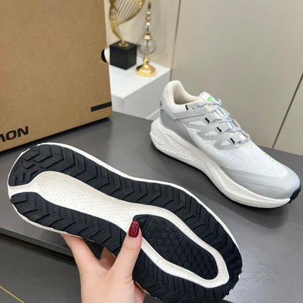 ALO 25S SALOMON ODYSSEY ELMT SNEAKER 45 MM IN WHITE AND GREY FABRIC