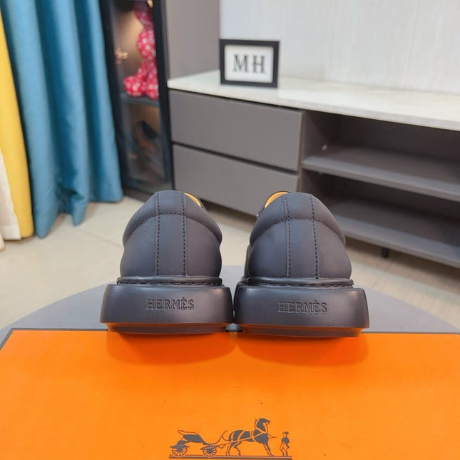 HM LANCE SLIP-ON SNEAKER BLACK CALFSKIN