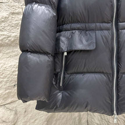 PRADA 25S MEDIUM-LENGTH GOOSE DOWN COAT 223