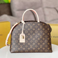 GRAND PALAIS TOTE BAG 34 IN BROWN MONOGRAM COATED CANVAS