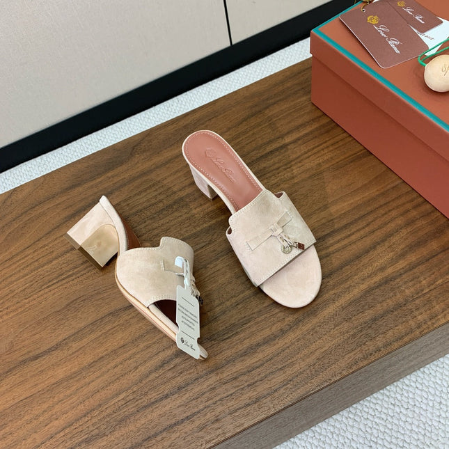 LP HIGH HEELS 25S IN LIGHT BEIGE SUEDE