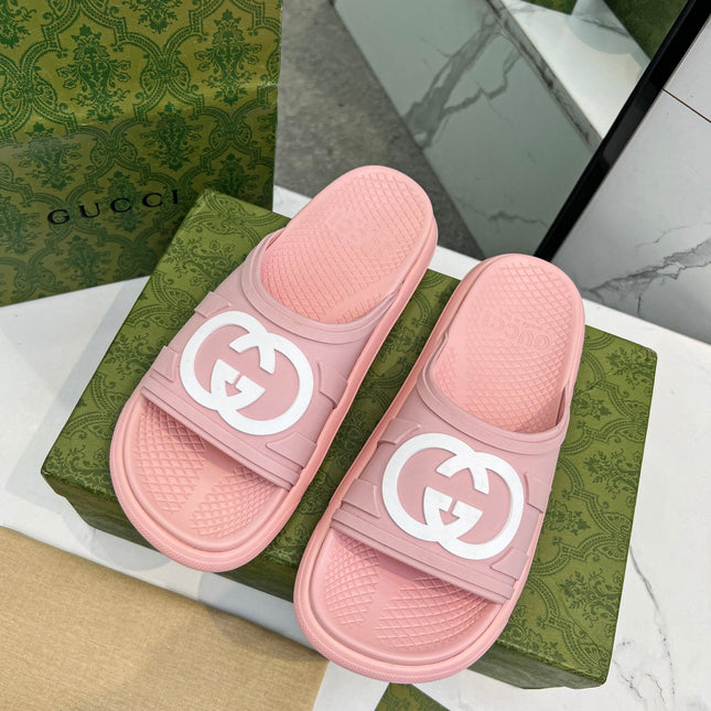 PLATFORM SLIPPERS IN LIGHT PINK IMPORTED TPU