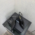 LV 26S SLINGBACK HIGH HEELS 40 MM IN BLACK PATENT CALFSKIN