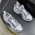 PRA RUNNING SHOES BLADE IN SILVER BREATHABLE MESH