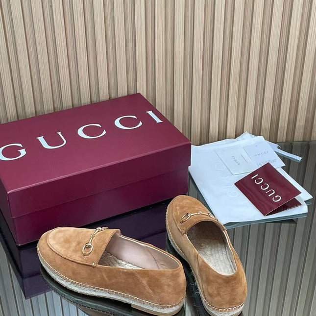 GUCCI 26S LOAFER IN BROWN SUEDE