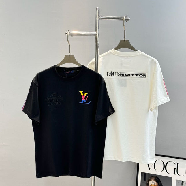 LV T-SHIRT IN BLACK COTTON 238789