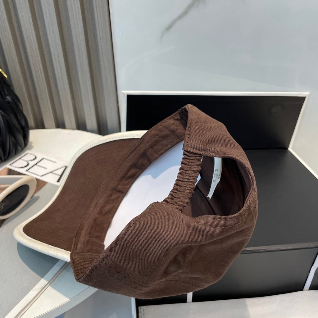 MIUMIU BASEBALL CAP IN BROWN FABRIC STYLE 6