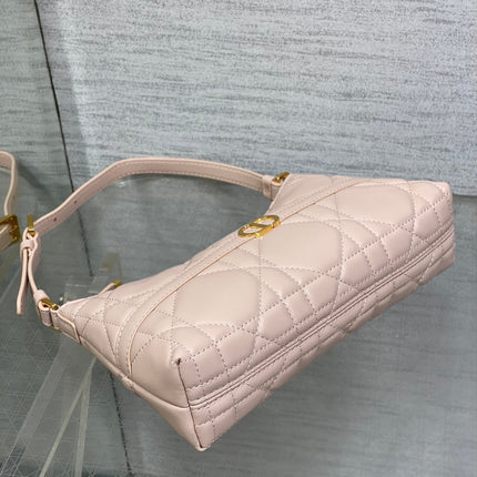 MISS CARO CIGALE MINI 18 BAG POWDER PINK MACROCANNAGE LAMBSKIN