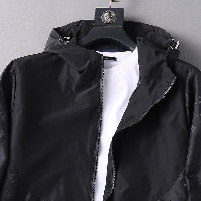LV BLACK HOODED JACKET 239041