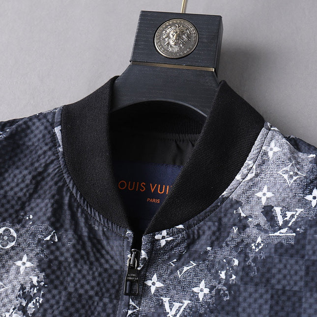 LV NAVY BLUE MONOGRAM AND DAMIER JACKET 239042
