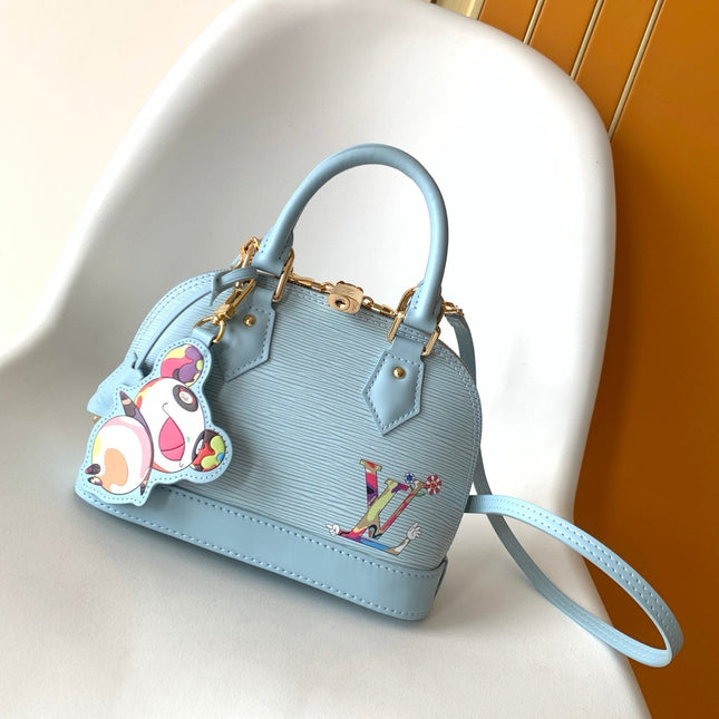 LV 26S ALMA BB BAG 23 IN LIGHT BLUE EPI LEATHER