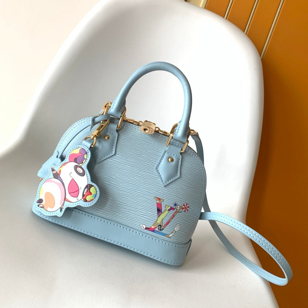 LV 26S ALMA BB BAG 23 IN LIGHT BLUE EPI LEATHER